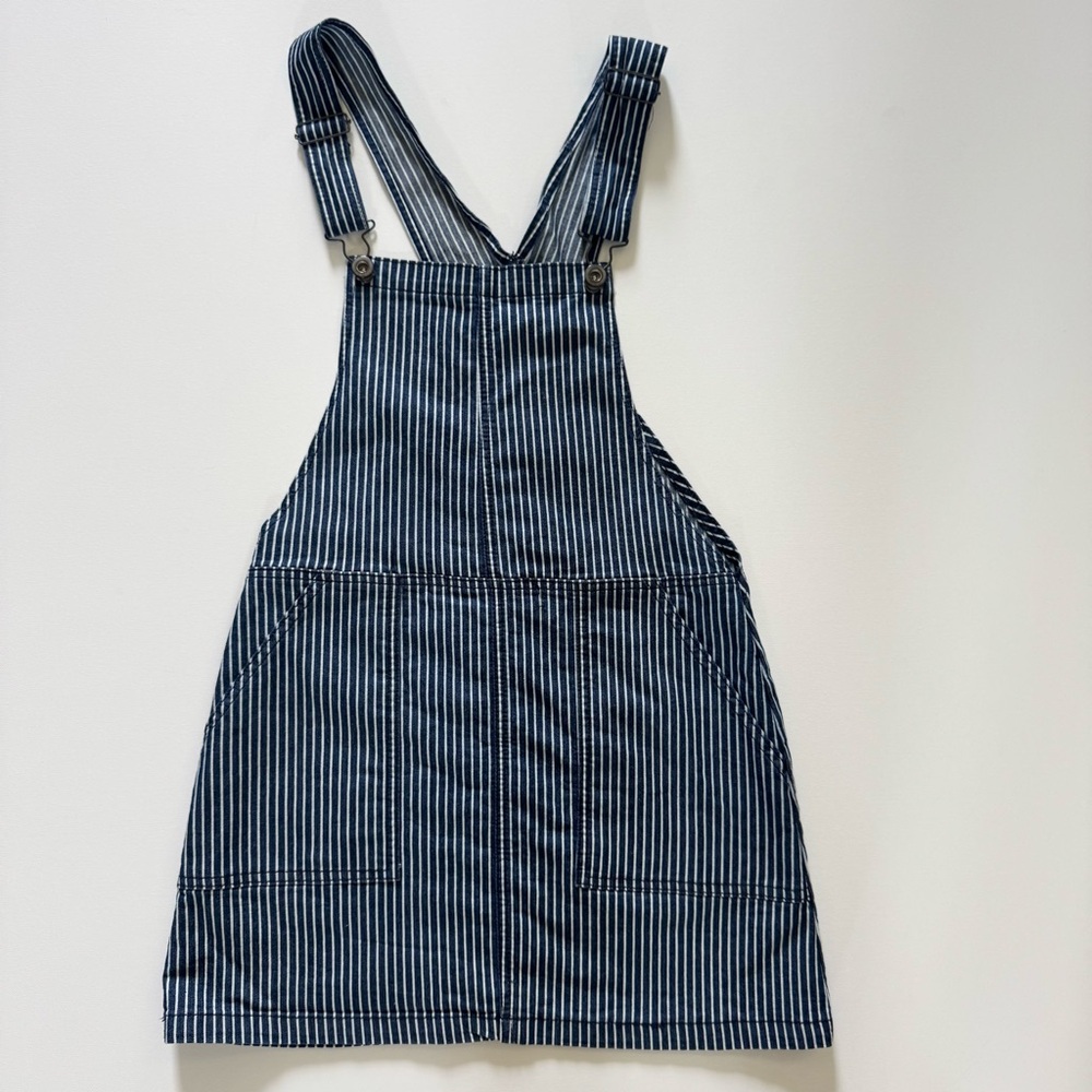 Altar’d State Denim Striped Jumper Minidress Size XS
